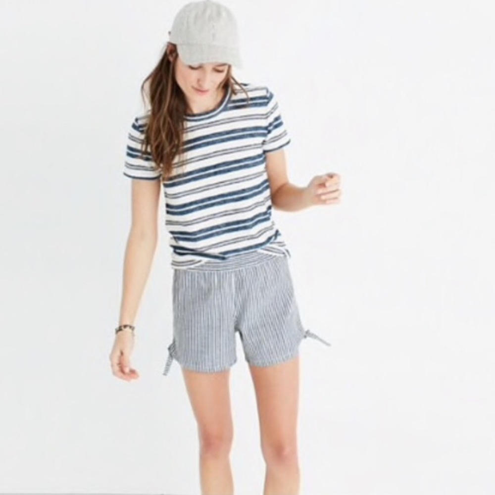 Madewell Small Hi-Fi Shrunken Tee in Vonda Stripe